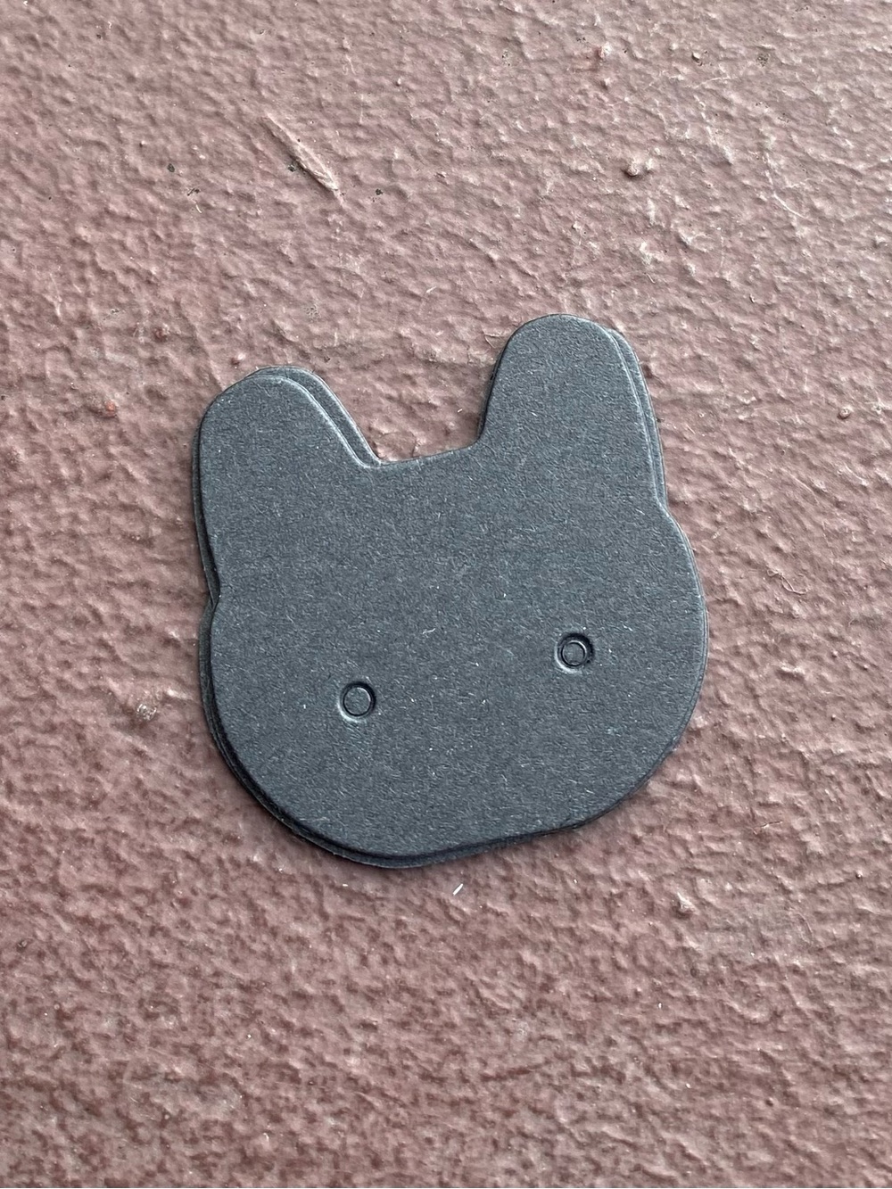 25 Count Jewelry Display Card - Cat Face Shape - Paper Kraft Material (25 total)